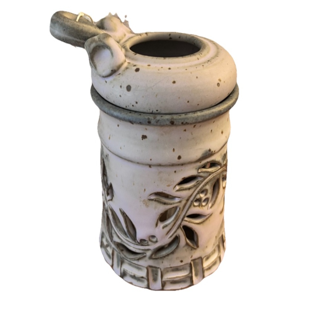 SPEARS GALLERY Handcrafted Simmering Potpourri Tea Light Pottery Rustic Elegance